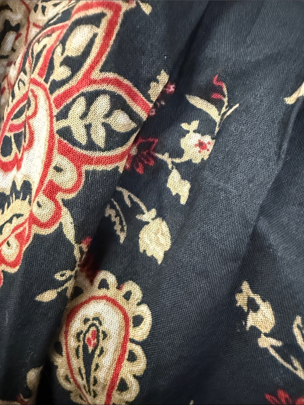 NWT Sezane “Capri” Dress in Paisley Noir 
Wrap Floral Mini Long-Sleeve Brand New - Picture 11 of 11